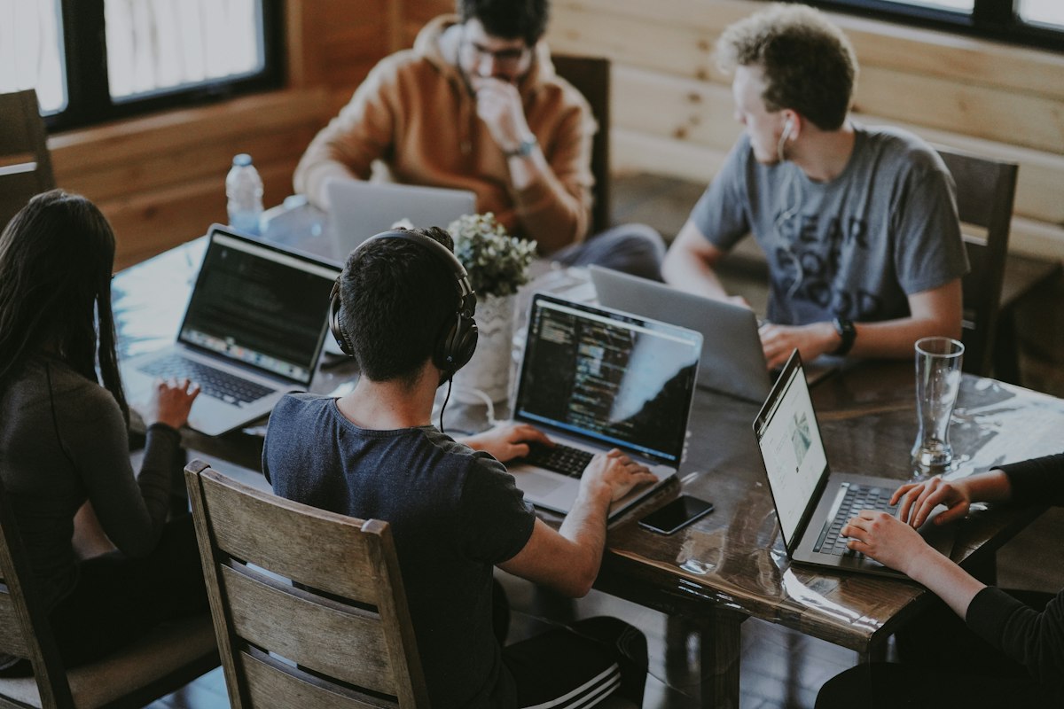 AllSync Tech team collaborating on a project