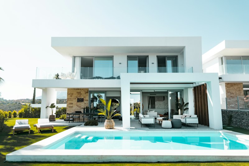 Modern real estate property with PropTech features